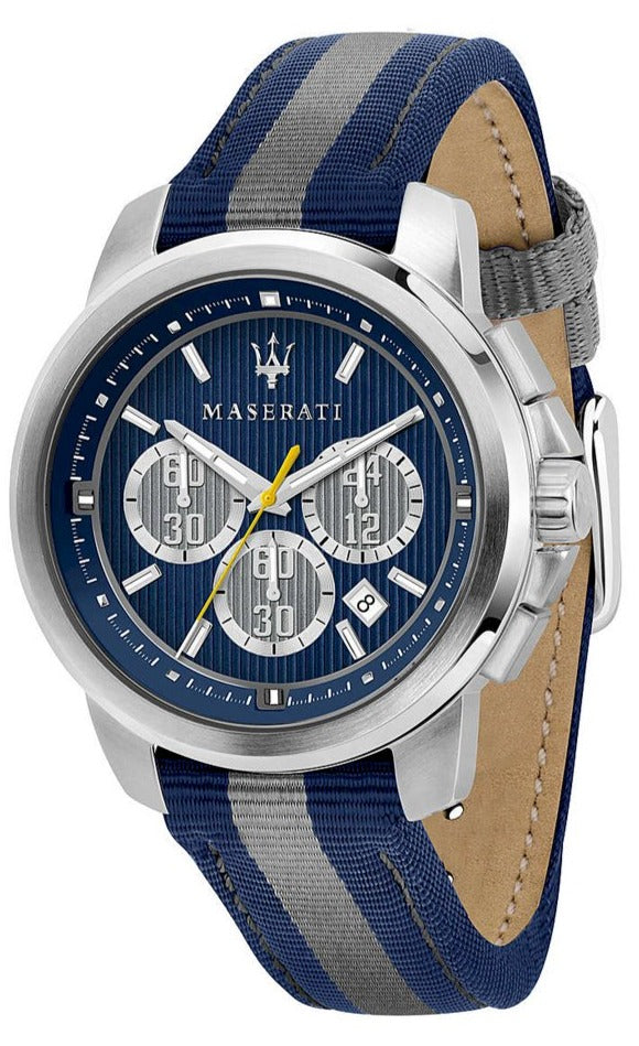 Maserati Royale 44mm Stainless Steel Fiber Strap Watch For Men - R8871637001 Buy Now By Maserati