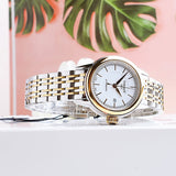 Tissot Carson Automatic Silver Dial Two Tone Steel Strap Watch For Women - T085.207.22.011.00 Buy Now By Tissot