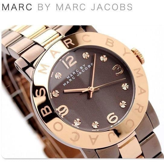 Marc Jacobs Amy Grey Dial Two Tone Steel Strap Watch for Women - MBM3195 Buy Now By Marc Jacobs