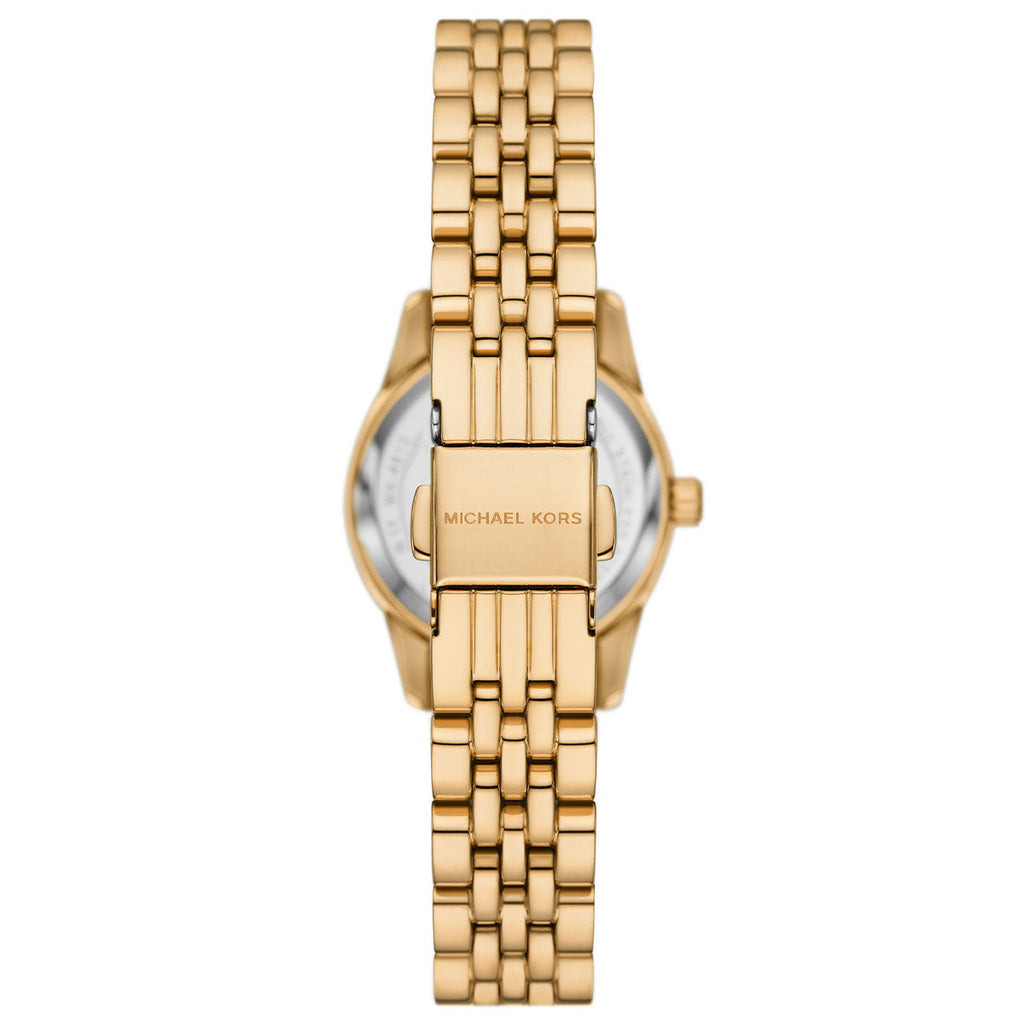 Michael Kors Lexington Three-Hand Blue Dial Gold Steel Strap Watch for Women - MK4802 Buy Now By Michael Kors