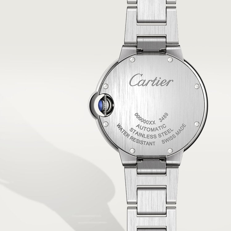 Cartier Ballon Bleu de Cartier Pink Dial Silver Steel Strap Watch for Women - WSBB0046 Buy Now By Cartier