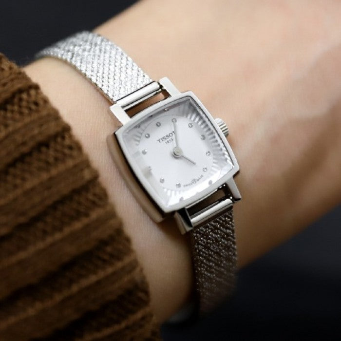 Tissot Lovely Square Silver Dial Silver Mesh Bracelet Watch For Women - T058.109.11.036.00 Buy Now By Tissot