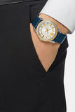 Versace Viamond Quartz White Dial Blue Leather Strap Watch For Men - VEPO00120 Buy Now By Versace