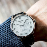 Tissot Le Locle Powermatic 80 Silver Dial Black Leather Strap Watch For Men - T006.407.16.033.00 Buy Now By Tissot