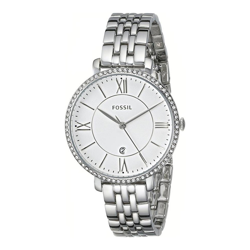 Fossil Jacqueline White Dial Silver Steel Strap Watch for Women - ES3631 Buy Now By Fossil