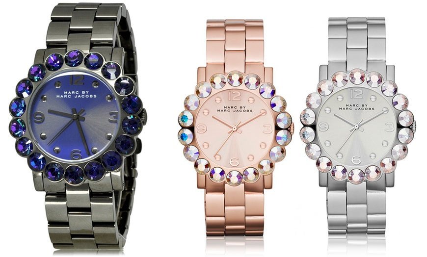 Marc Jacobs Amy Rose Gold Dial Rose Gold Steel Strap Watch for Women - MBM3223 Buy Now By Marc Jacobs