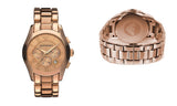 Emporio Armani Valente Chronograph Rose Gold Dial Rose Gold Steel Strap Watch For Men - AR0365 Buy Now By Emporio Armani