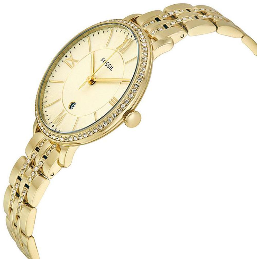 Fossil Jacqueline Gold Dial Gold Steel Strap Watch for Women - ES3547 Buy Now By Fossil