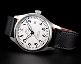 IWC Pilot's Watch Mark XVIII White Dial Black Leather Strap Watch for Men - IW327002 Buy Now By IWC