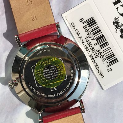 Coach Perry Silver Dial Red Leather Strap Watch for Women - 14503515 Buy Now By Coach