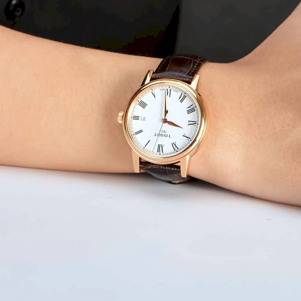 Tissot T Classic Carson White Dial Brown Leather Strap Watch For Men - T085.410.36.013.00 Buy Now By Tissot