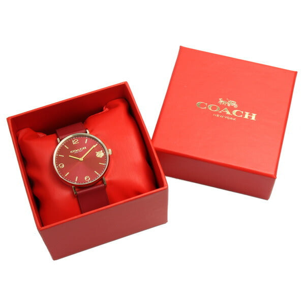 Coach Perry Red Dial Red Leather Strap Watch for Women - 14503867 Buy Now By Coach