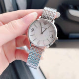 Emporio Armani Kappa Mother of Pearl Dial Silver Steel Watch For Women - AR2507 Buy Now By Emporio Armani