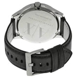 Armani Exchange Hampton Chronograph Black Dial Black Leather Strap Watch For Men - AX2101 Buy Now By Armani Exchange