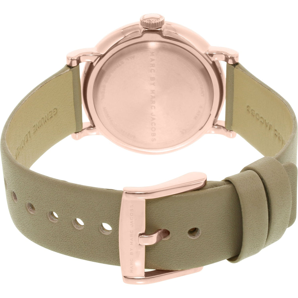 Marc Jacobs Baker Rose Gold Dial Grey Leather Strap Watch for Women - MBM1400 Buy Now By Marc Jacobs
