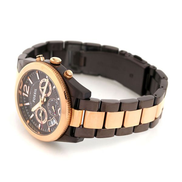 Fossil Perfect Boyfriend Multifunction Brown Dial Two Tone Steel Strap Watch for Women - ES4284 Buy Now By Fossil