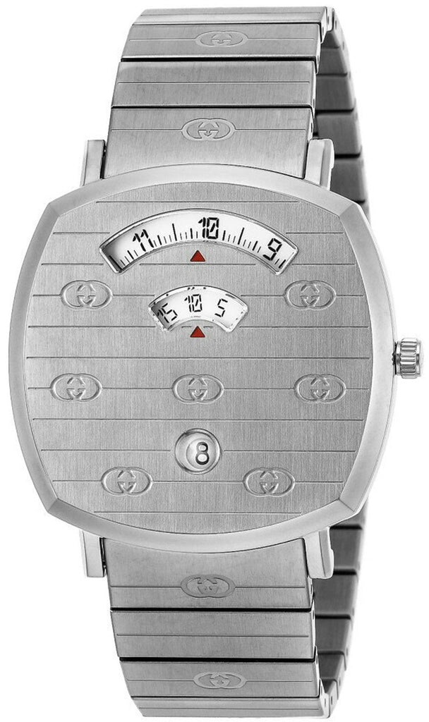 Gucci Grip Quartz Silver Dial Silver Steel Strap Watch For Women - YA157410 Buy Now By Gucci