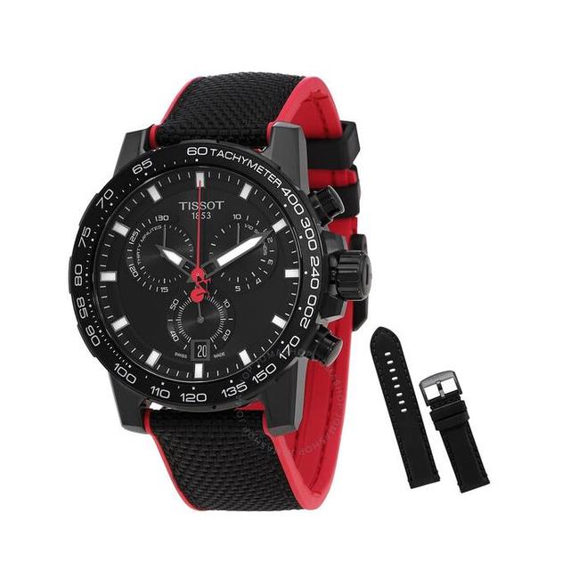 Tissot Supersport Chrono Giro D'Italia Black Dial Black Nylon Strap Watch for Men - T125.617.37.051.00 Buy Now By Tissot