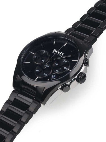 Hugo Boss Onyx Black Dial Black Steel Strap Watch for Men - 1513365 Buy Now By Hugo Boss