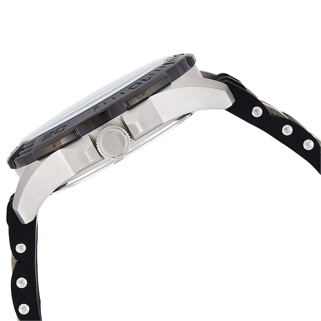 Guess Oasis Black Dial Black Rubber Strap Watch for Men - W0366G1 Buy Now By Guess