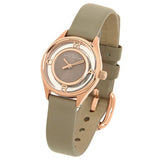 Marc Jacobs Tether Grey Dial Grey Leather Strap Watch for Women - MBM1375 Buy Now By Marc Jacobs