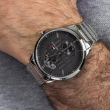 Tommy Hilfiger Hunter Grey Dial Silver Steel Strap Watch for Men - 1791608 Buy Now By Tommy Hilfiger