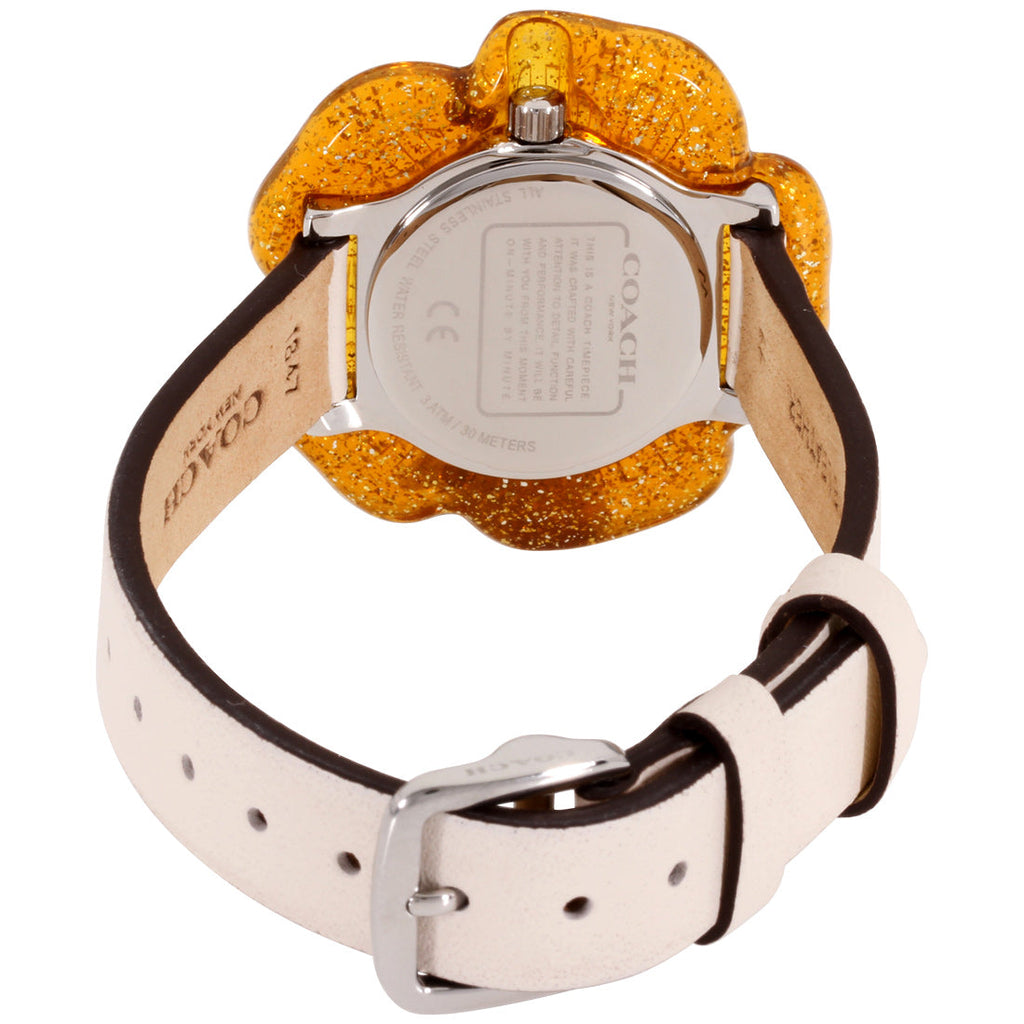 Coach Perry White Dial Beige Leather Strap Watch for Women - 14503050 Buy Now By Coach
