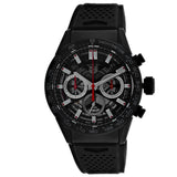 Tag Heuer Carrera Chronograph Steel & Ceramic Black Dial Black Rubber Strap Watch for Men - CBG2090.FT6145 Buy Now By Tag Heuer
