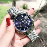 Michael Kors Lexington Chronograph Blue Dial Silver Steel Strap Watch for Men - MK8280 Buy Now By Michael Kors