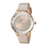 Swarovski Octea Nova Grey Dial Grey Leather Strap Watch for Women - 5295326 Buy Now By Swarovski
