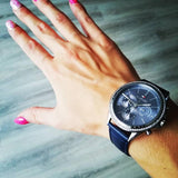 Tommy Hilfiger Ari Quartz Diamonds Blue Dial Blue Leather Strap Watch for Women - 1781979 Buy Now By Tommy Hilfiger