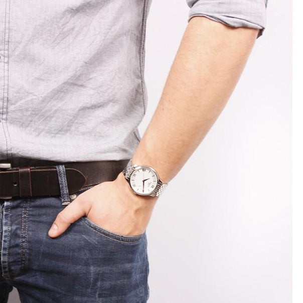 Tissot T Classic Tradition Silver Dial Silver Steel Strap Watch For Men - T063.610.11.038.00 Buy Now By Tissot