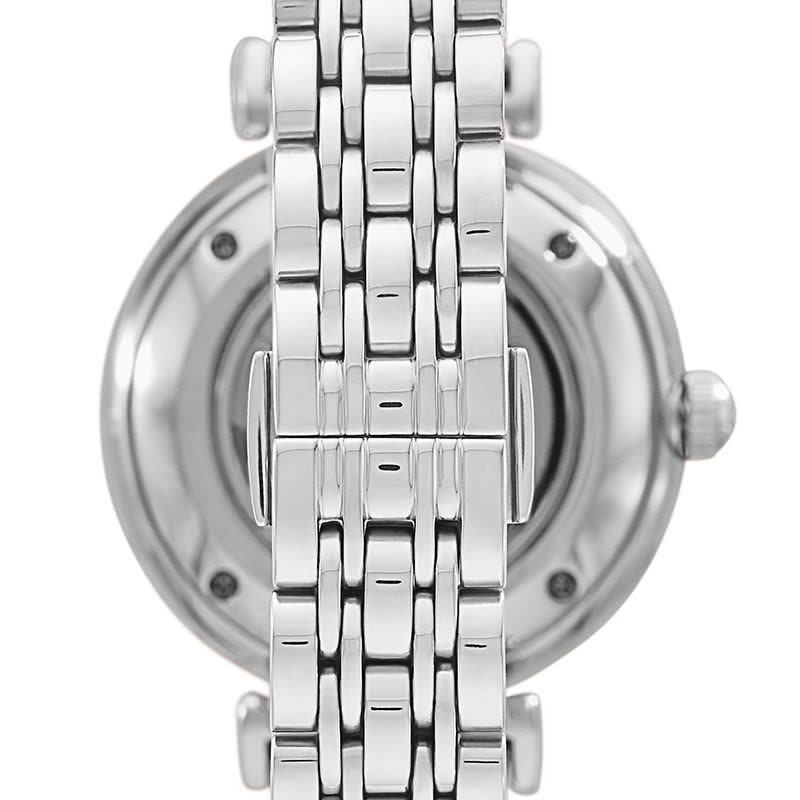 Emporio Armani Gianni T-Bar Automatic Silver Dial Silver Steel Strap Watch For Women - AR60022 Buy Now By Emporio Armani