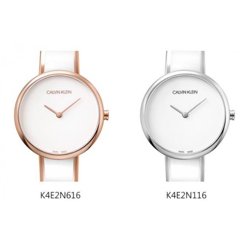 Calvin Klein Seduce White Dial Two Tone Steel Strap Watch for Women - K4E2N116 Buy Now By Calvin Klein
