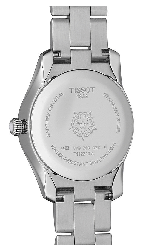 Tissot T Wave T Lady Mother of Pearl Dial Silver Steel Strap Watch For Women - T112.210.11.113.00 Buy Now By Tissot