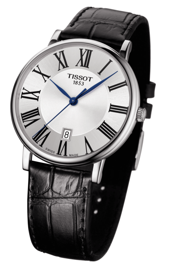 Tissot Carson Premium Silver Dial Black Leather Strap Watch For Men - T122.410.16.033.00 Buy Now By Tissot
