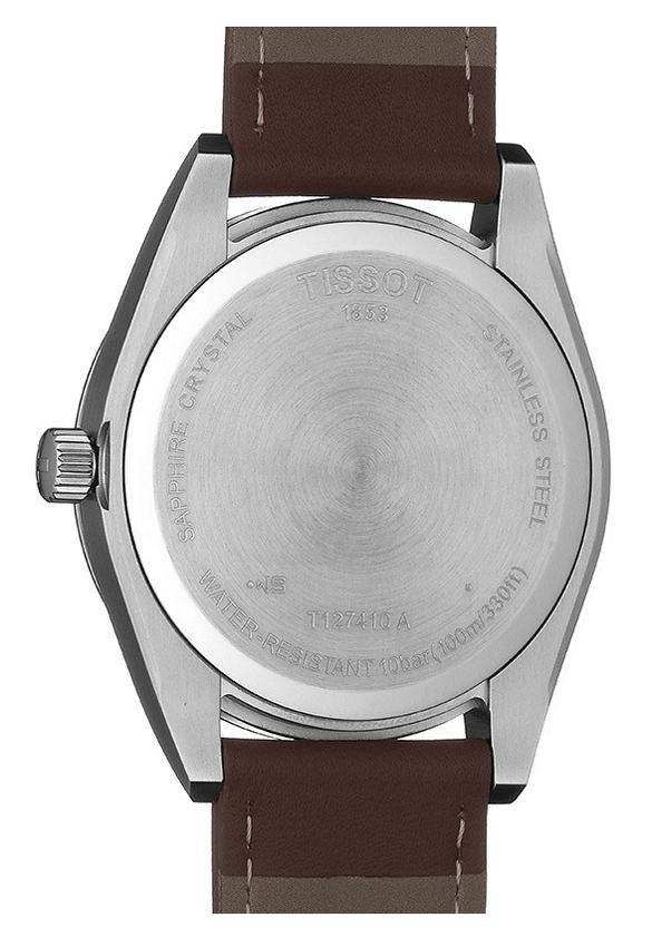 Tissot Gentleman Silver Dial Brown Leather Strap Watch For Men - T127.410.16.031.00 Buy Now By Tissot