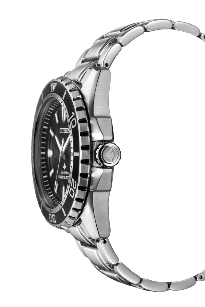 Citizen Promaster Diver Chronograph Black Dial Silver Steel Strap Watch For Men - BN0190-82E Buy Now By Citizen