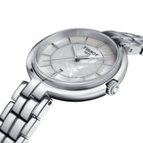 Tissot T Lady Flamingo Mother of Pearl White Dial Silver Steel Strap Watch For Women - T094.210.11.111.00 Buy Now By Tissot