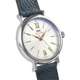 IWC Portofino Automatic Silver Dial Blue Leather Strap Watch for Women - IW357411 Buy Now By IWC