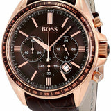 Hugo Boss Driver Sport Chronograph Brown Dial Brown Leather Strap Watch for Men - 1513093 Buy Now By Hugo Boss