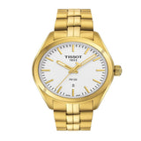 Tissot T Classic PR 100 Lady White Dial Gold Steel Strap Watch for Women - T101.210.33.031.00 Buy Now By Tissot