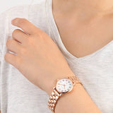 Marc Jacobs Baker Dexter White Dial Rose Gold Steel Strap Watch for Women - MBM3443 Buy Now By Marc Jacobs