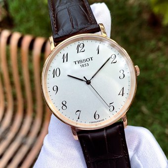 Tissot T Classic Everytime White Dial Black Leather Strap Watch For Men - T109.610.36.032.00 Buy Now By Tissot