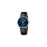 Calvin Klein High Noon Quartz Blue Dial Black Leather Strap Watch for Men - K8M211CN Buy Now By Calvin Klein