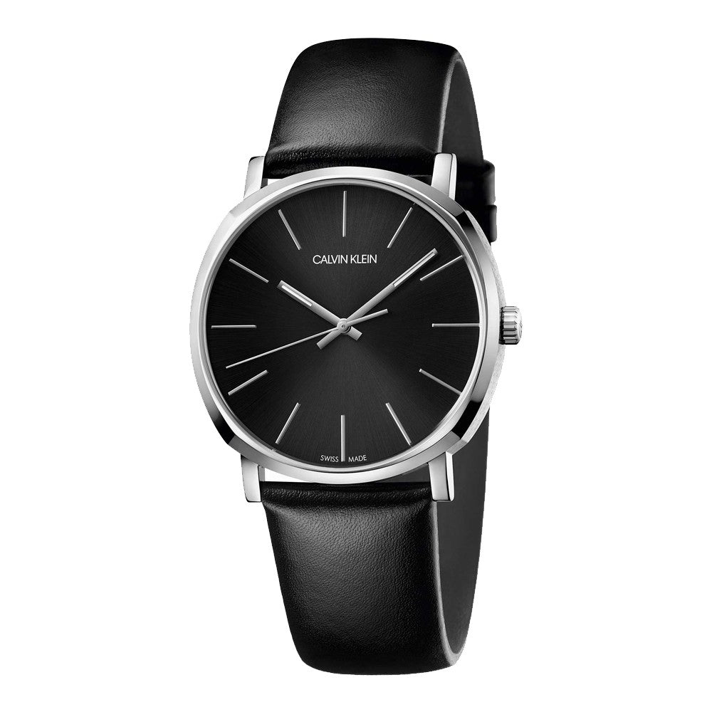 Calvin Klein Posh Black Dial Black Leather Strap Watch for Men - K8Q311C1 Buy Now By Calvin Klein