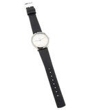 Calvin Klein Minimal Silver Dial Black Leather Strap Watch for Women - K3M221C6 Buy Now By Calvin Klein