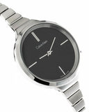 Calvin Klein Lively Black Dial Silver Steel Strap Watch for Women - K4U23121 Buy Now By Calvin Klein