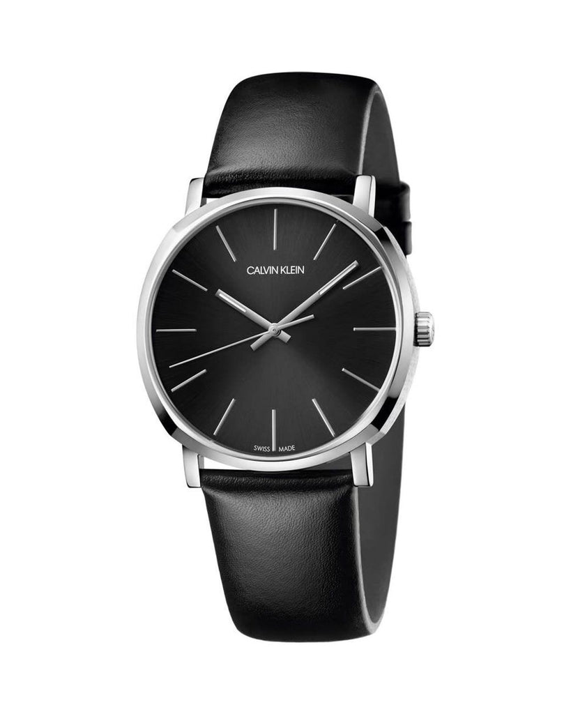 Calvin Klein Posh Black Dial Black Leather Strap Watch for Men - K8Q311C1 Buy Now By Calvin Klein