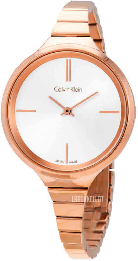 Calvin Klein Lively White Dial Rose Gold Steel Strap Watch for Women - K4U23626 Buy Now By Calvin Klein